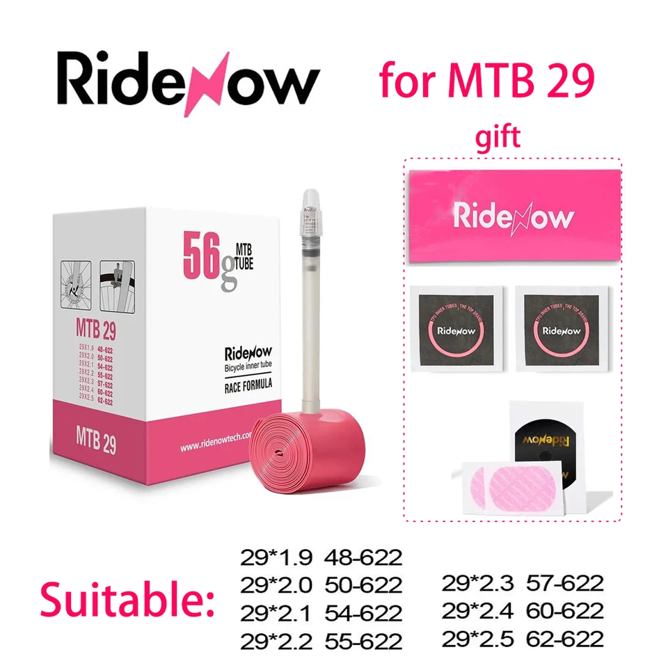 Radenow TPU Vnútorná trubica MTB 29 Bicykel Ultralight Vnútorné trubice pre 29x1,9 2.1 2.2 2.3 2.4 2,5inch ventilu 45 mm horských bicyklov