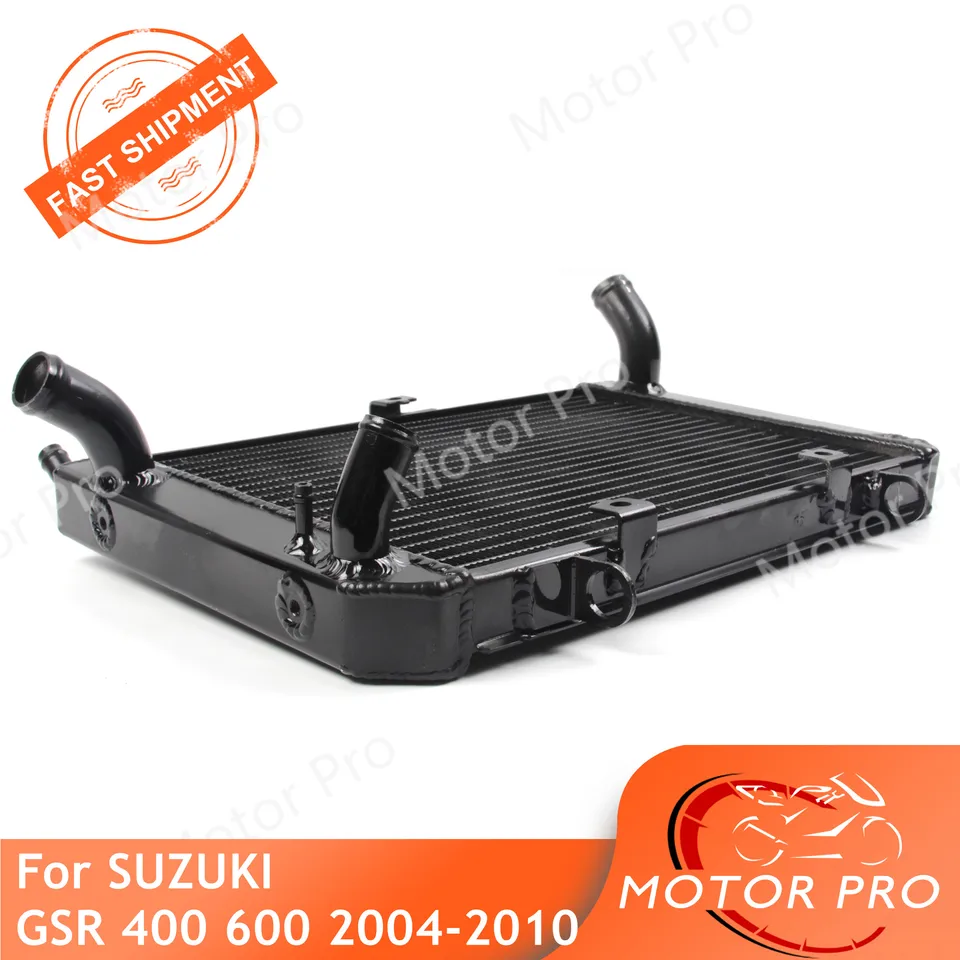 Radiator for Suzuki GSR 400 600 2004 - 2010 Motocyklové príslušenstvo chladenie chladiča 2005 2006 2007 2008 2009 GSR400 GSR600 Black