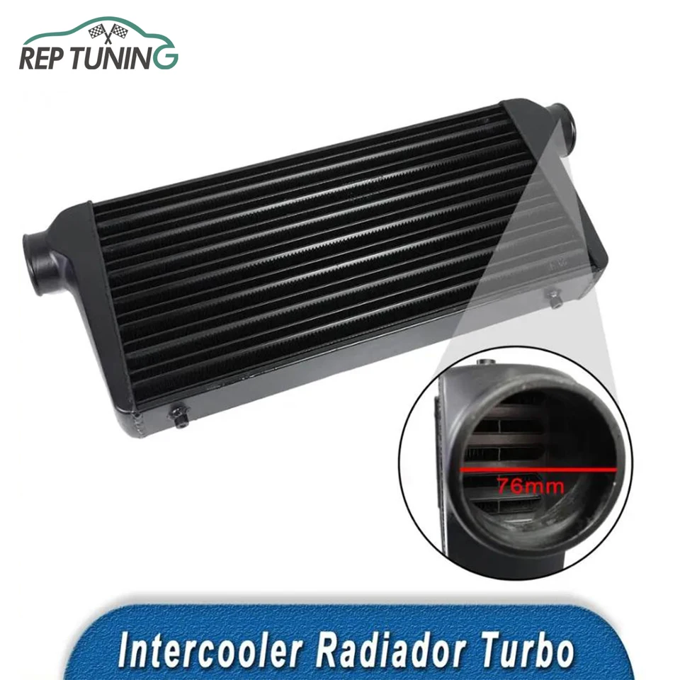 Radiator medzichladiča predného držiaka trubice 600*300*76 mm hliníkový studený vzduchový prívod chladiča vývodu Turbo Universal CAR