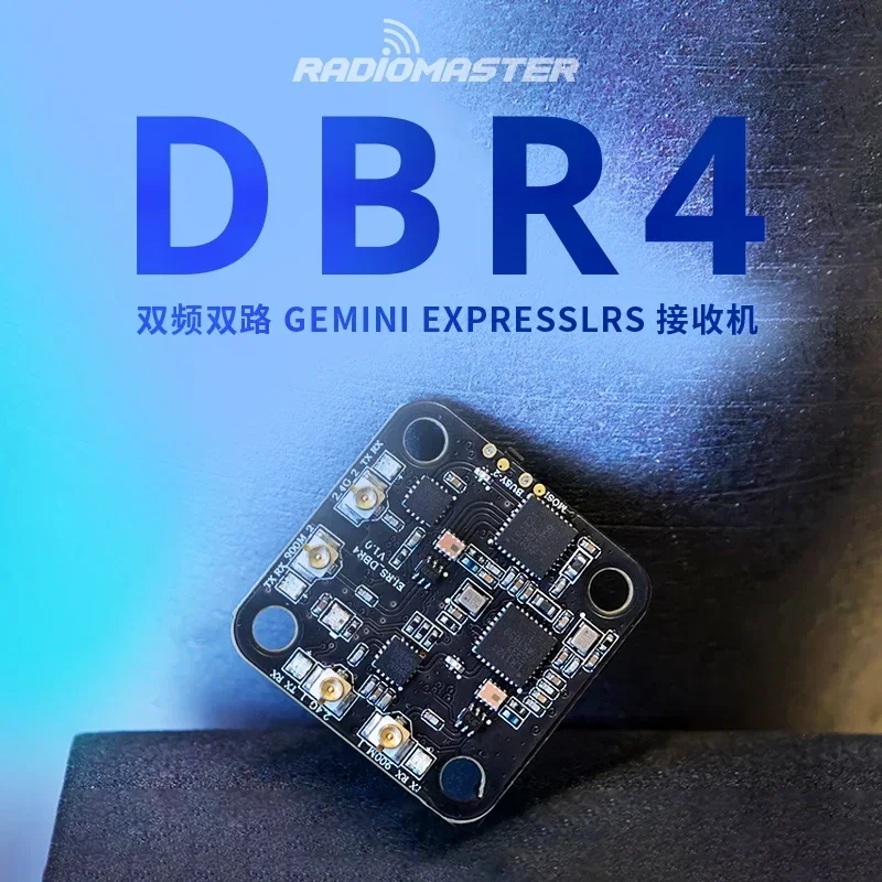 Radiomaster DBR4 DUAL Band XROSS Gemini Express Repast Readiver 2.4g a 900MHz 20x20mm Perfektný pre modul Nomad TX