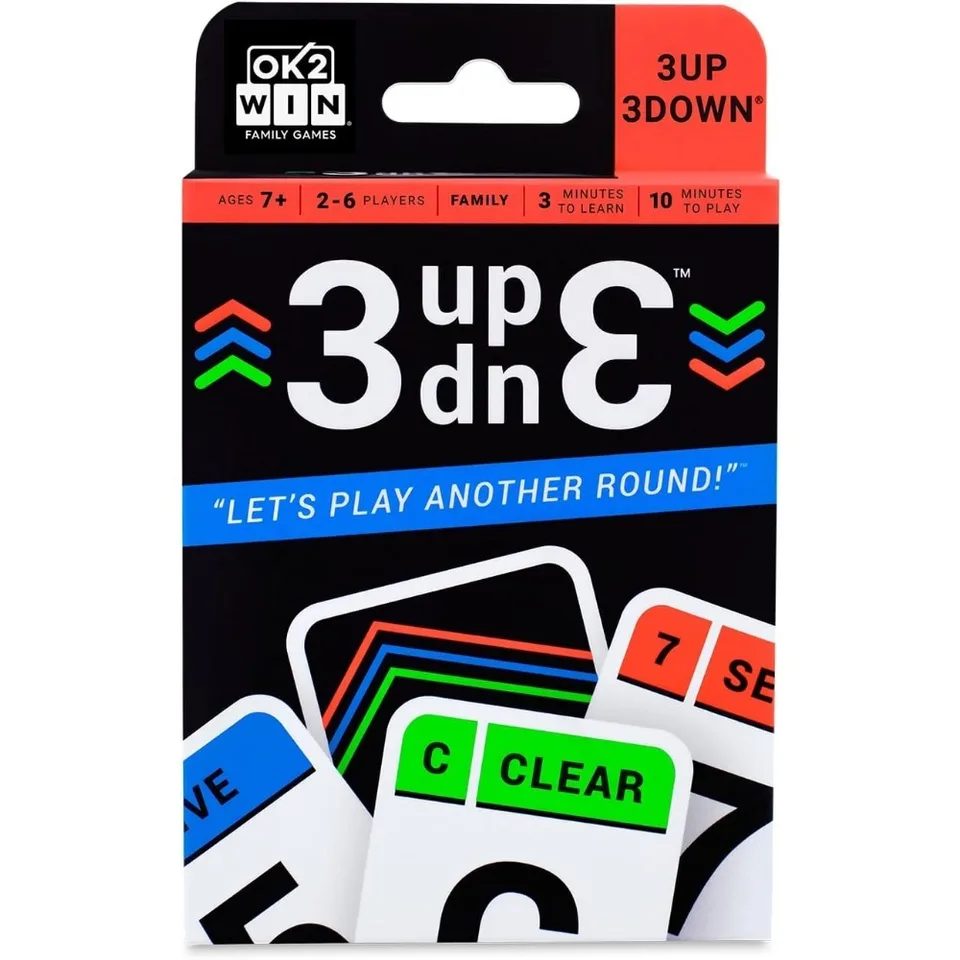 Radová hra 3UP 3Down Card Card Game Familing Gathering Friending Party Battle Kids Puzzle Poker vianočné narodeniny darček