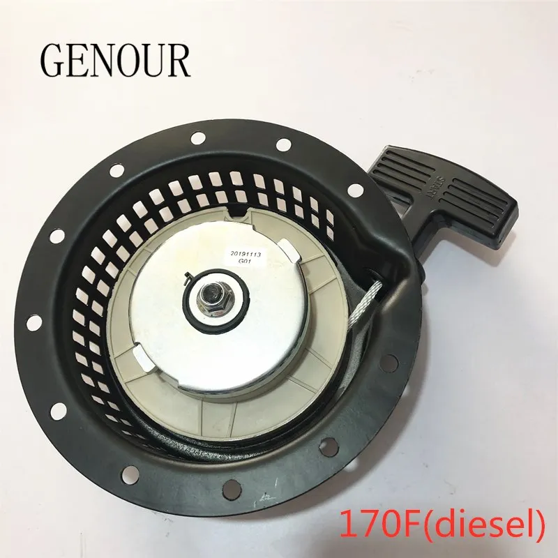 Radí štartér Assy pre čínsky generátor nafty KM170F 170FA 2KW 4HP KAMA KIPOR YANMAR L40 L48 KDE2200X KDP20X