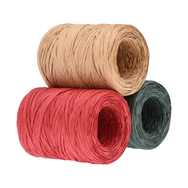 Raffia papierová stuha 100 metrov dekorácia svadobné lano lafita prírodné бумага povraz