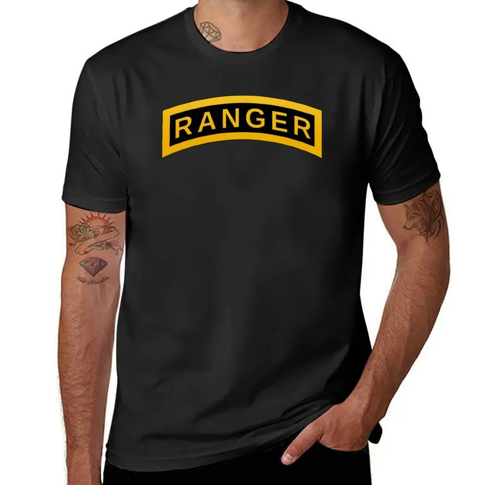 Ranger Tab USA Tričko plus veľkosti hippie oblečenie pánske grafické tričká Hip Hop Hop