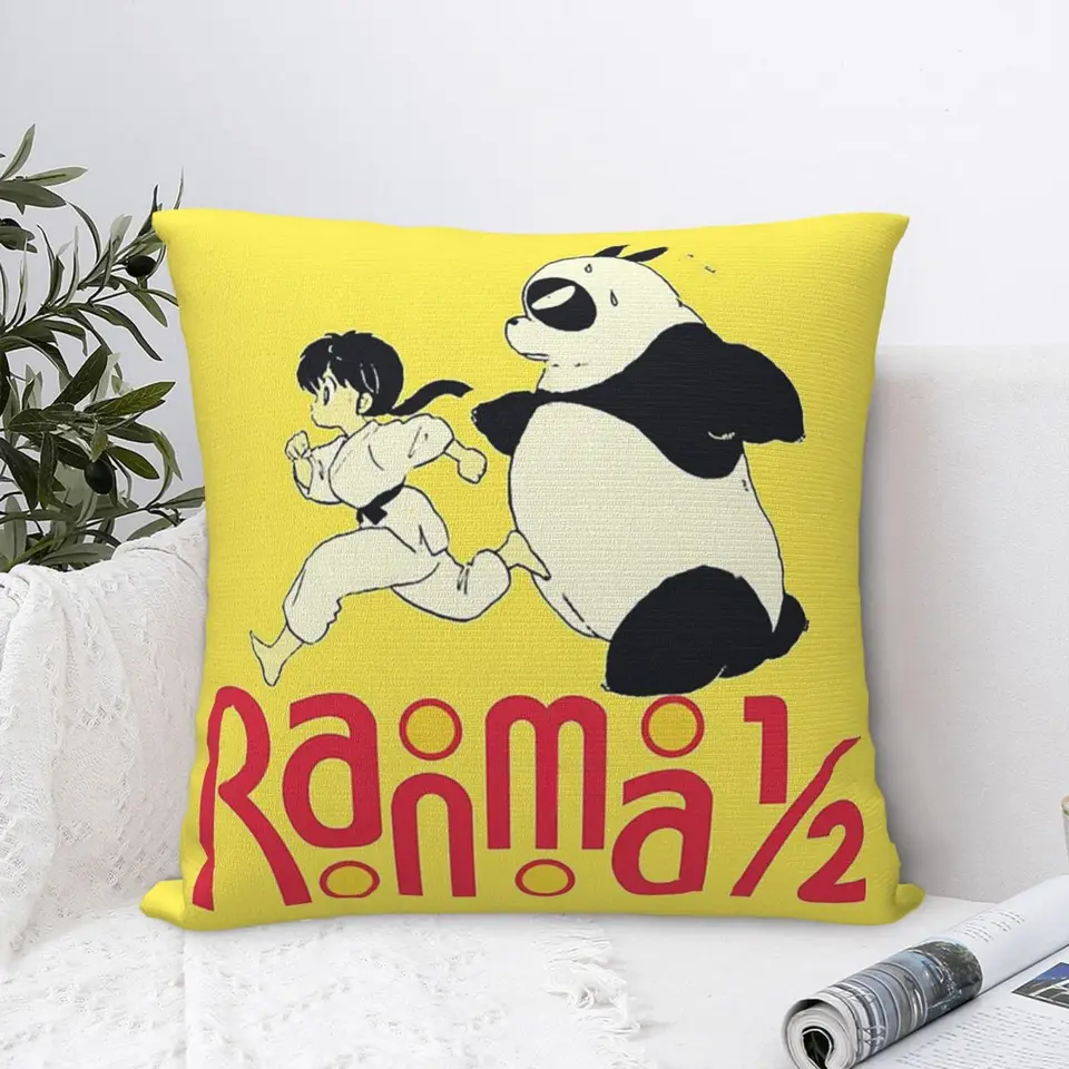 Ranma 1/2 Saotome Pig Girls Square vankúš polyester vankúšik vankúš na zips dekoratívny komfort hod. Vankúš pre domáce auto