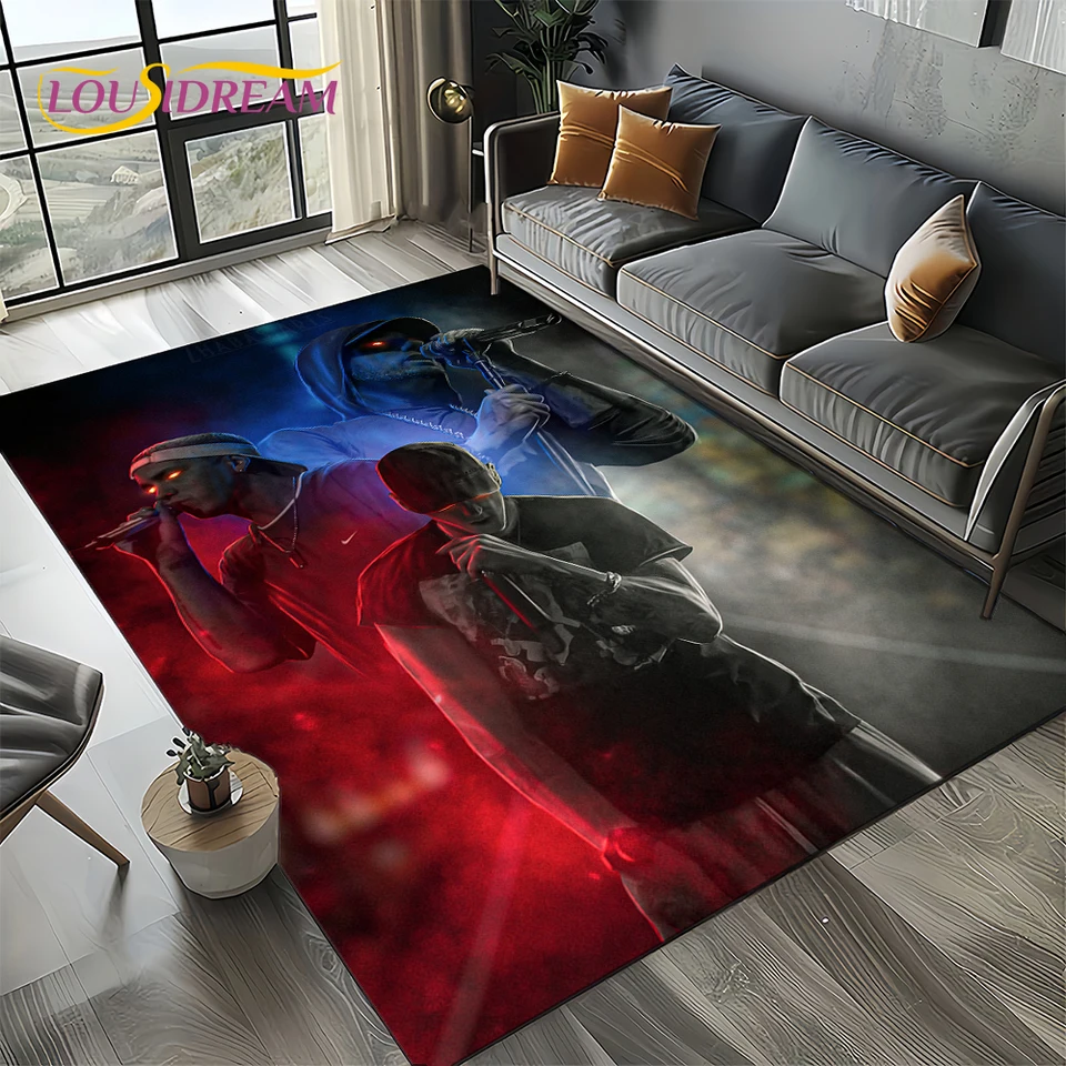 Rapper Eminem Tupac 2pac hip-hop rap God Carpet Koberce pre obývaciu izbu spál