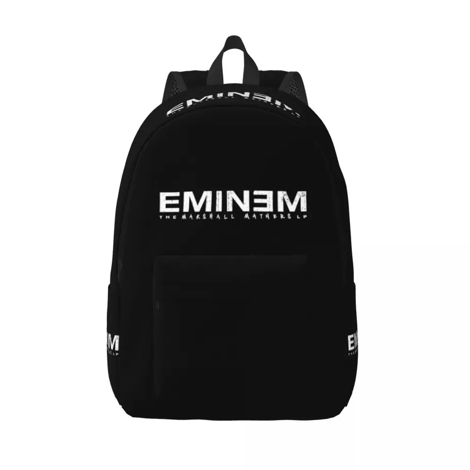 Rapper rap bohov Eminem pre mužov Dámske módne stredná škola turistika Travel Daypack laptop tašku s vreckom