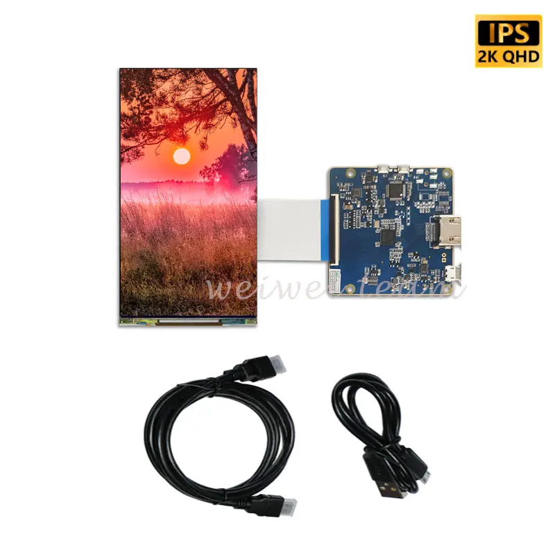 Raspberry Pi obrazovka 6 palcov 2K displej LS060R1SX02 1440 x 2560 s vysokým rozlíšením MIPI Interface LCD Controller Board pre VR DIY