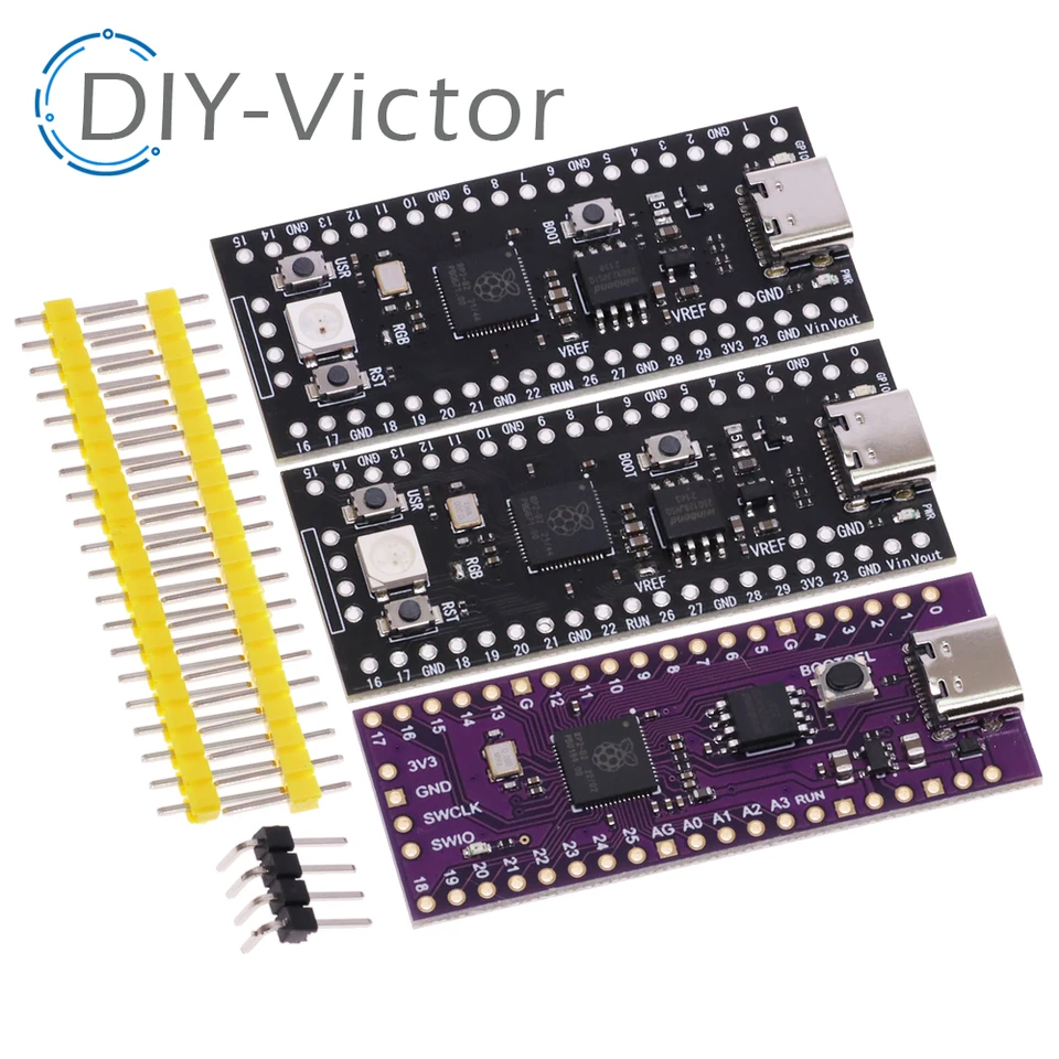 Raspberry Pi Pico Board RP2040 Type-C / Micro-Core 264 kB ramena Nízko-výkonné mikropočítače Vysokom výkonu Cortex-M0+ procesor