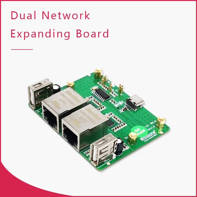 Raspberry Pi Zero/W/Wh Dual Network Expansion Board Nula 2W Prechody na Gigabit Single Network a Ethernet vo forme 3B