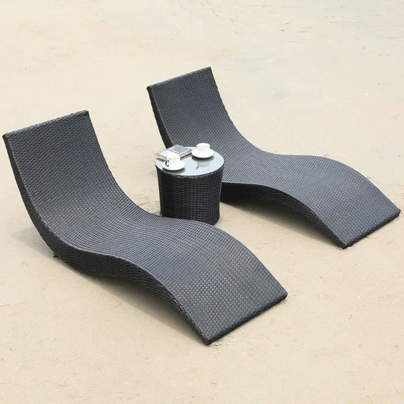 RATTAN THANNING PREDSEDA Európske ležadlá slnečné ležadlá bazén pred plážovým stoličkou ergonomické elegantné Sillas de Playa Náby