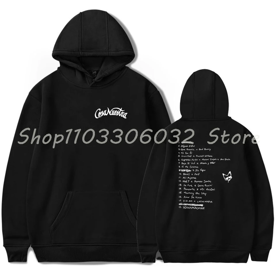 Rauw Alejandro cosa nuestra Merch Minicies Casual Women Men s dlhým rukávom Mikina módne oblečenie