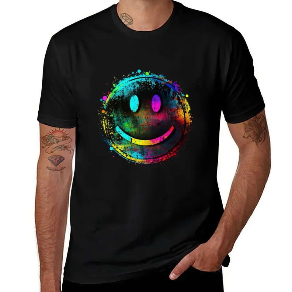 Rave Techno Acid Festival Smiley tričko letné oblečenie na mieru tričká Men tričká Vysoko kvalitné
