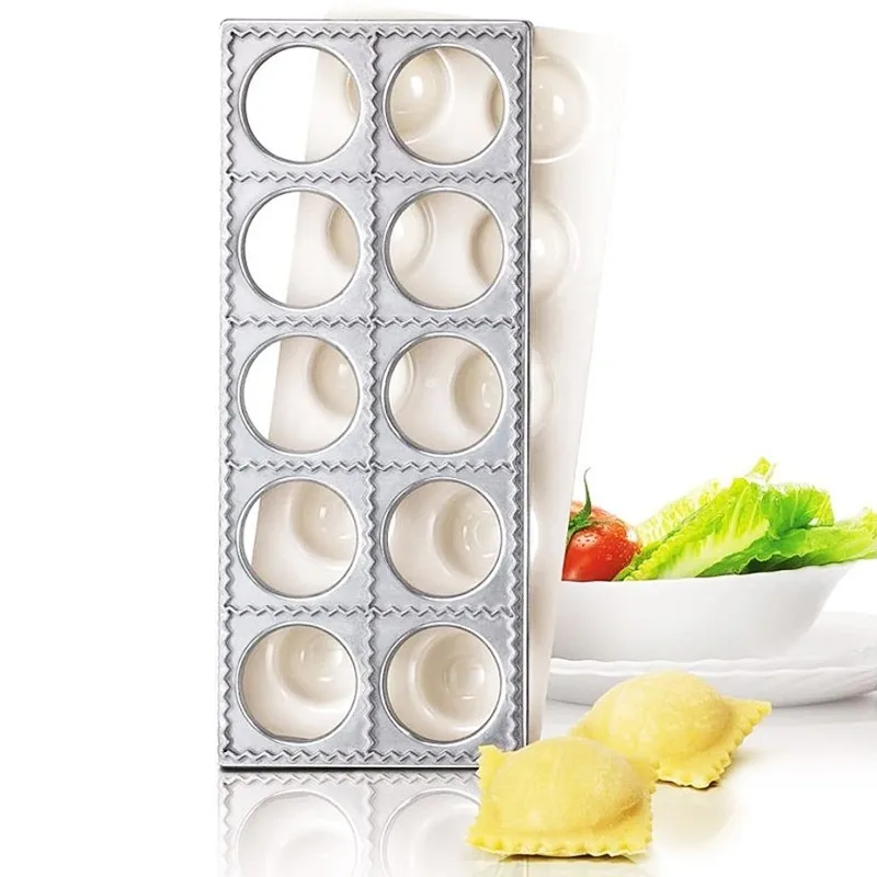 Ravioli Press Mold Manual Italian Dumpling Maker Model viacúčelová ravioli výrobca tlač Press Hliníková zliatina ravioli Nástroj na výrobu