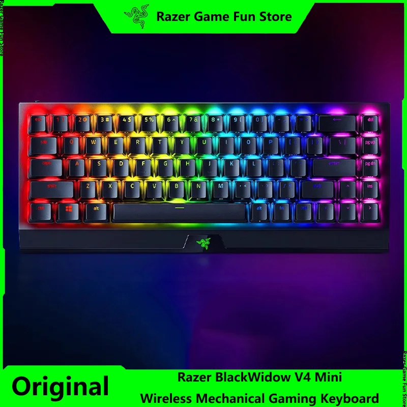 Razer Blackwidow V4 Mini Hot Swapble Wireless Mechanical Gaming Keyboard - Phantom Pudding Keycap - 3 režimy pripojenia