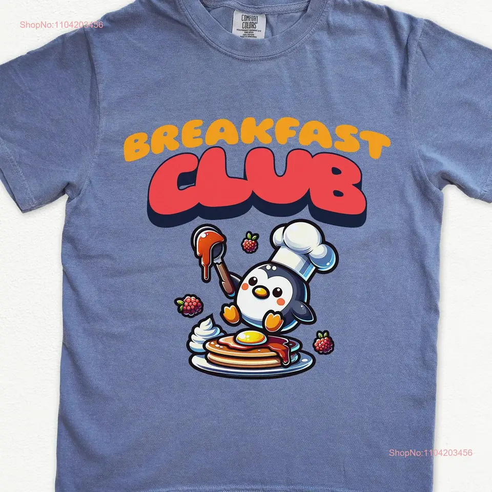 Raňajkový klub estetická nadmerná tričko Tričko Funny karikatúra zvieraťa ťažká váha retro vintage voľný fit grunge top