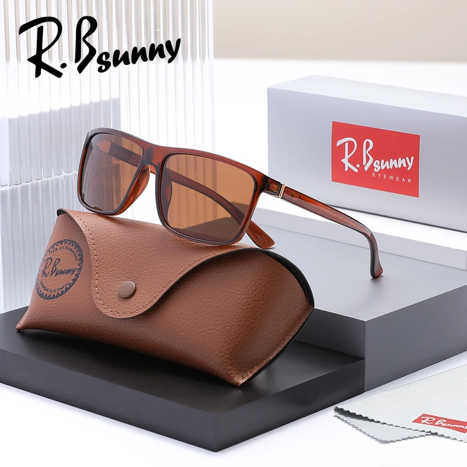 Rbsunny polarizované slnečné okuliare muži Muži Tr90 Vintage Sun Gula pre ženy proti oslneniu tiene okuliare Oculos Lunette de Soleil femme