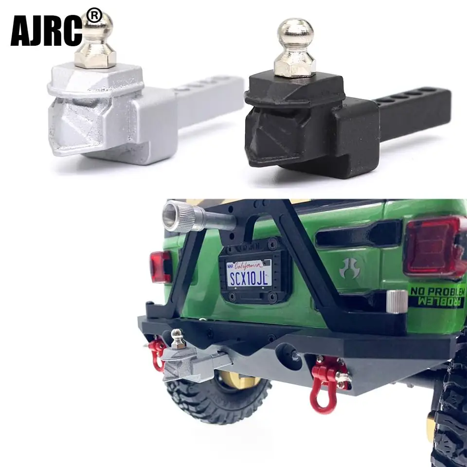 RC Car Metal Tow Tow Hook Drop Hitch Hitch Prijímač prívesok pre Traxxas TRX4 TRX-6 AXIAL SCX10 90046 90047 1/10 RC lezenie