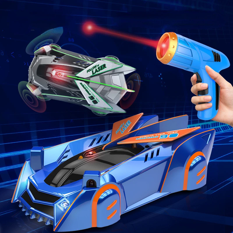 Rc drift laser lezenie lezenie kaskadérsky závodné hračky pre deti vedené infračervené chladné steny lezenie auta detské hračky pre chlapca darček
