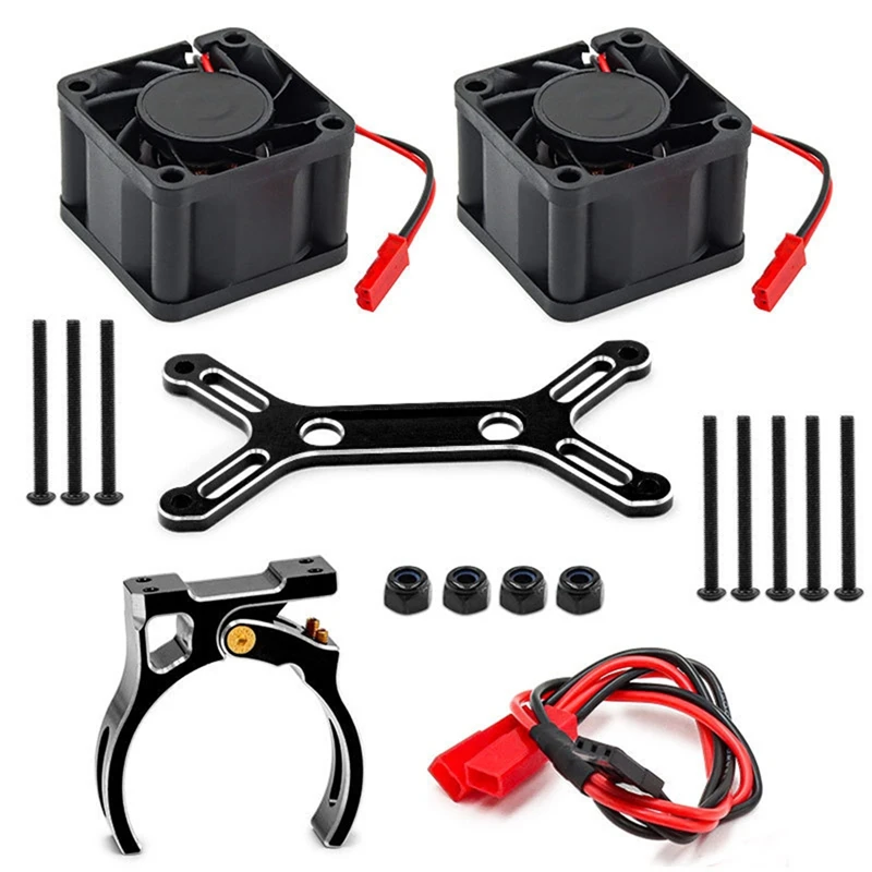 RC Inovácia automobilu Dual Cooling Ventilátor 4985 1717 Súprava na chladič motora pre 1/5 Traxxas X-MAXX 6S 8S ARRMA Kraton vyvrhnutí