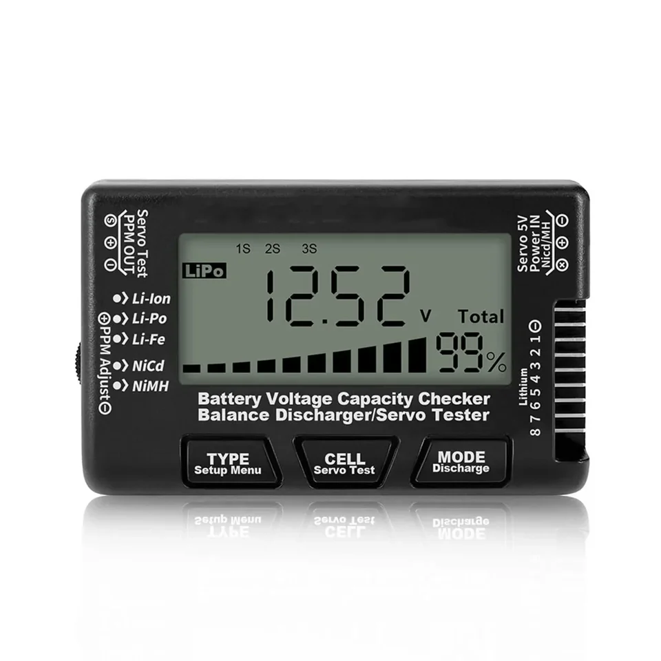 RC LCD digitálna kapacita batérie Checker-Cellmeter RC CellMeter8 Cellmeter 8 2-8S Servo Li-LI-LON NIMH Tester
