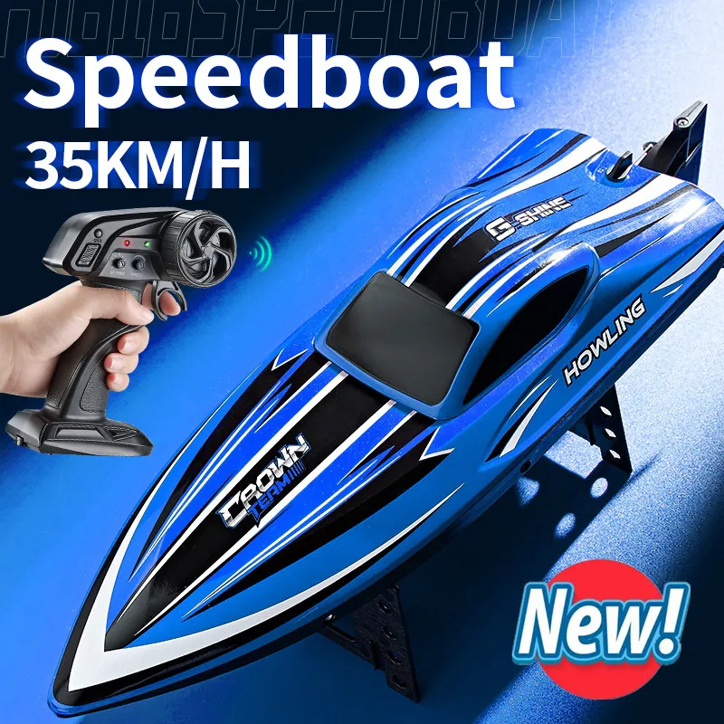 RC Loď 2,4 GHz 30 km/h vysokorýchlostná diaľková kontrola závodnej lode vodná hra pre deti hračky pre deti narodeniny chlapci darček