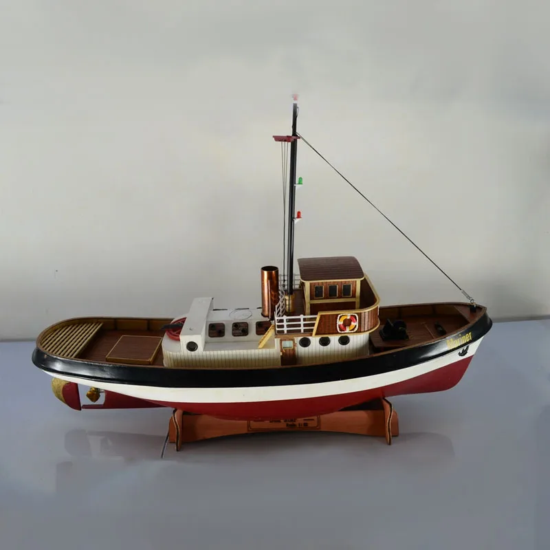 RC parný remorkér Model dokončená simulácia lodného modelu hračky Gift diaľkové ovládanie remorkérka vlákna trupu na pobrežnej lodi Offshore Pracovná loď