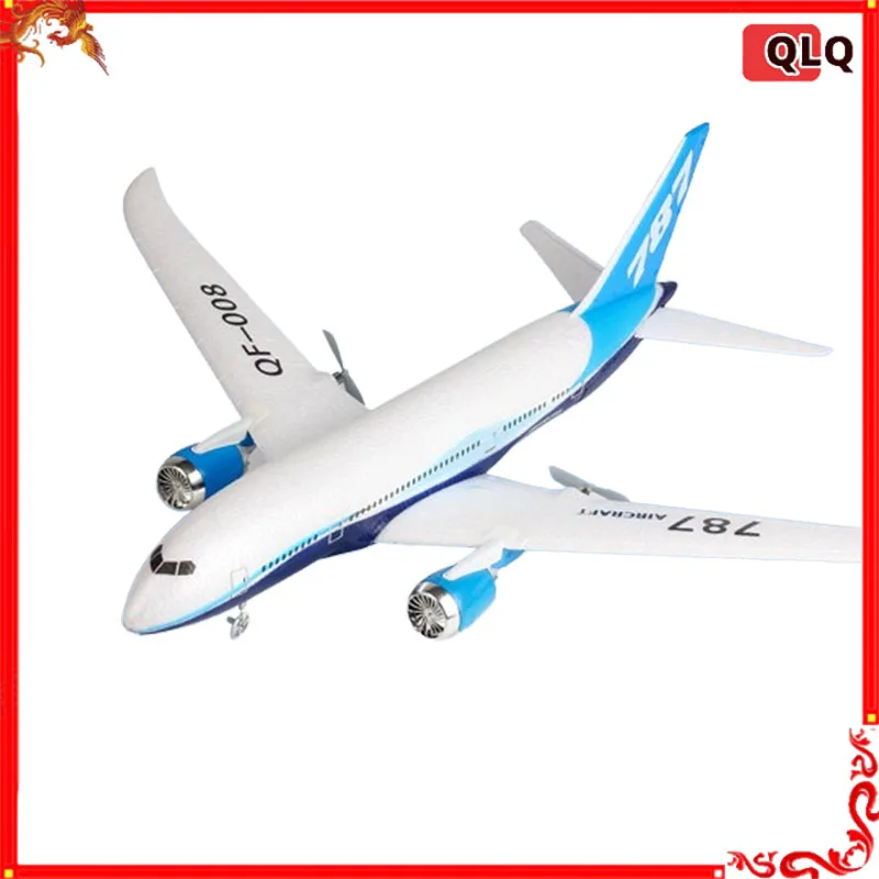 RC Plane 787 Glider QF008 Diaľkové ovládanie Troj kanálové pevné krídlo lietadlá 2.4G Model diaľkového ovládača Detské hračky Darček