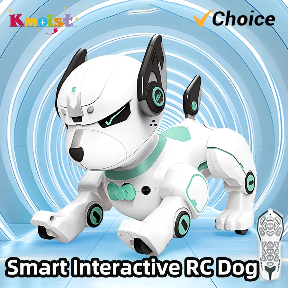 RC robot inteligentná interaktívna hudba tancujúca stojka na stojan Sledujte ma bionické programovacie kaskadérske infračervené rádio Control Robotic Pet Dog Toy