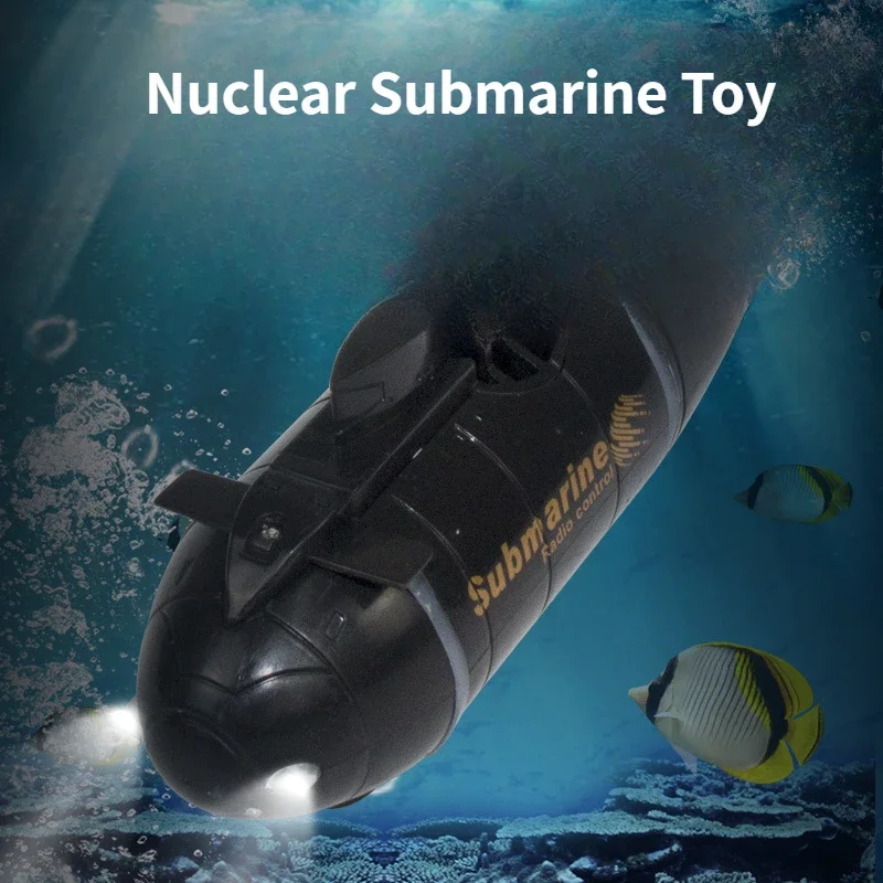 RC Submarine 6 kanálov Mini bezdrôtový model Speedboat so svetlami RC Boat Hračky Boy's Gift Water Racing Hračky Twin Hory