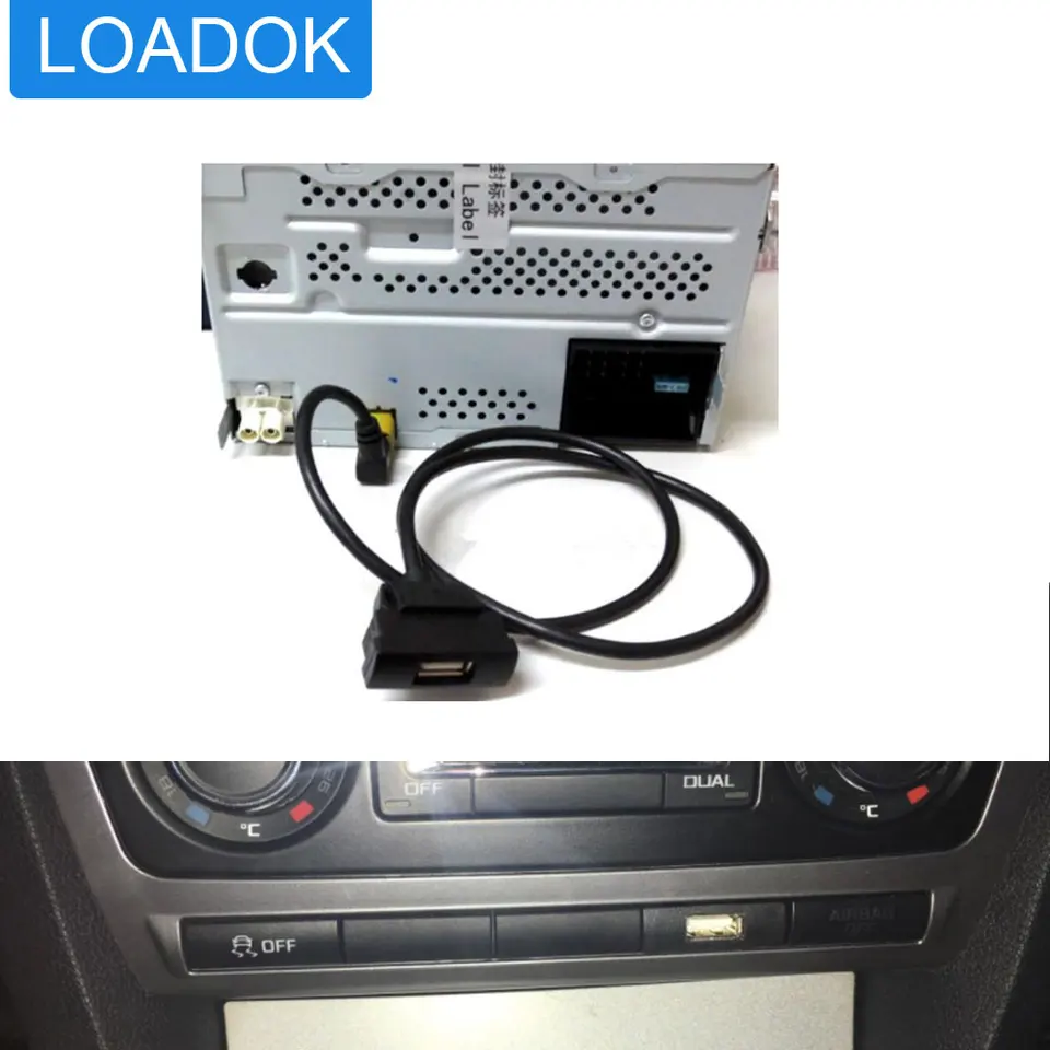 RCD510 RNS315 CD Changer USB káblové adaptér pre Škoda Octavia