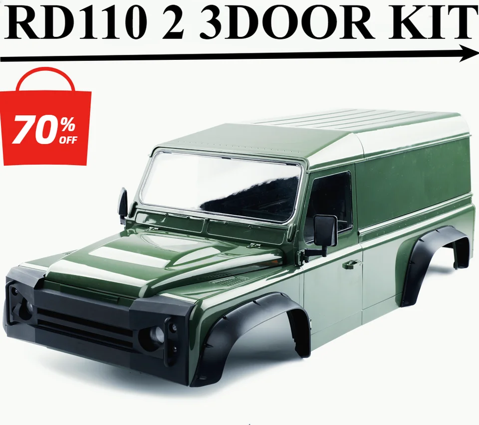 RCDREAM 1/0 RC Crawler CAR RD110 2-dverový pickup upgrade 3-dňová súprava obranca Van Van Of-Road Body Modification Parts