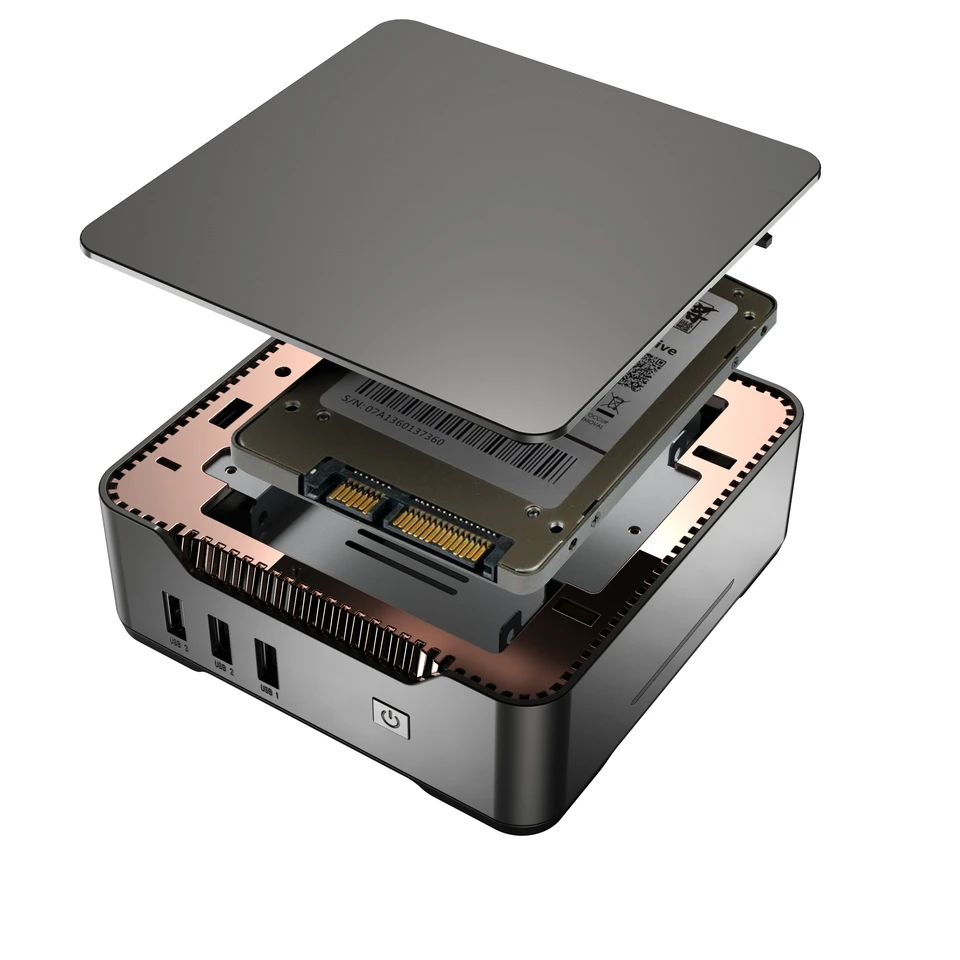 Ready to Ship Mini PC N95 Win11 RRIPLE HD-MI DISPITS DDR4 MINI PC pre podnikanie