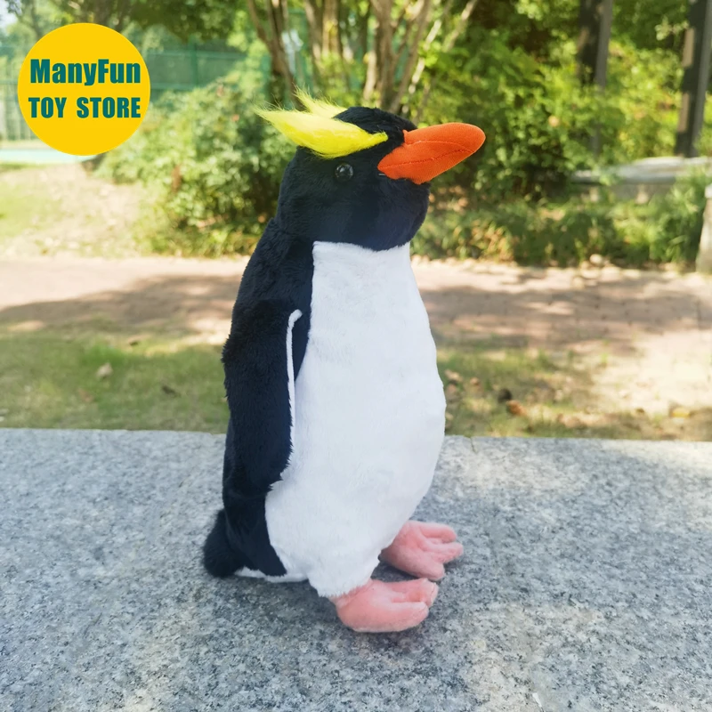 Realistické fiordland tučniaky s vysokou vernosťou tučniaka Plushie Snares Penguin plyšové hračky Živé vypchaté zvieratá simulačné hračky Kid