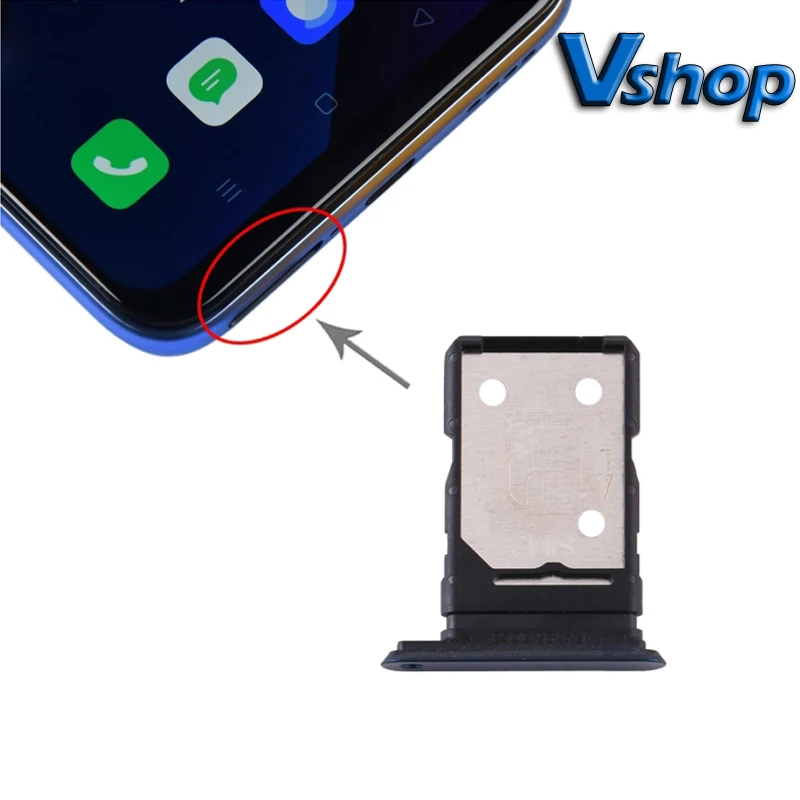 Realme X50 5G SIM Card Tray+SIM Card Tray pre Oppo Realme X50 5G mobilný telefón SIM Card Tray Výmena dielov