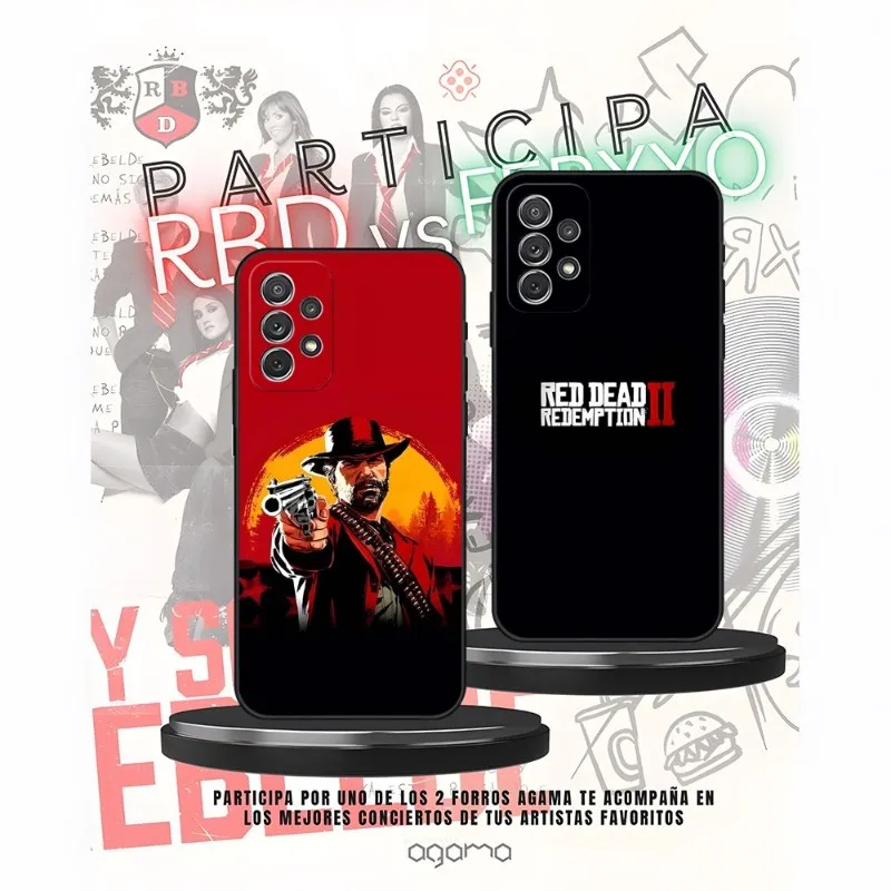 Red Dead Redemption 2 Puzdro na telefón pre Samsung Galaxy S30 S23 S20 S22 S10 S21 S7 S9 S8 Pro Plus Ultra Fe Back Design Cover Cover