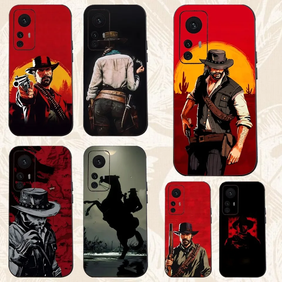 Red Dead Redemption RDR telefónny prípad pre Xiaomi 11 Redmi Poznámka 11 5G 8T 9a 9 10T Note8 POZNÁMKA9 12SULTRA BLACK CASE