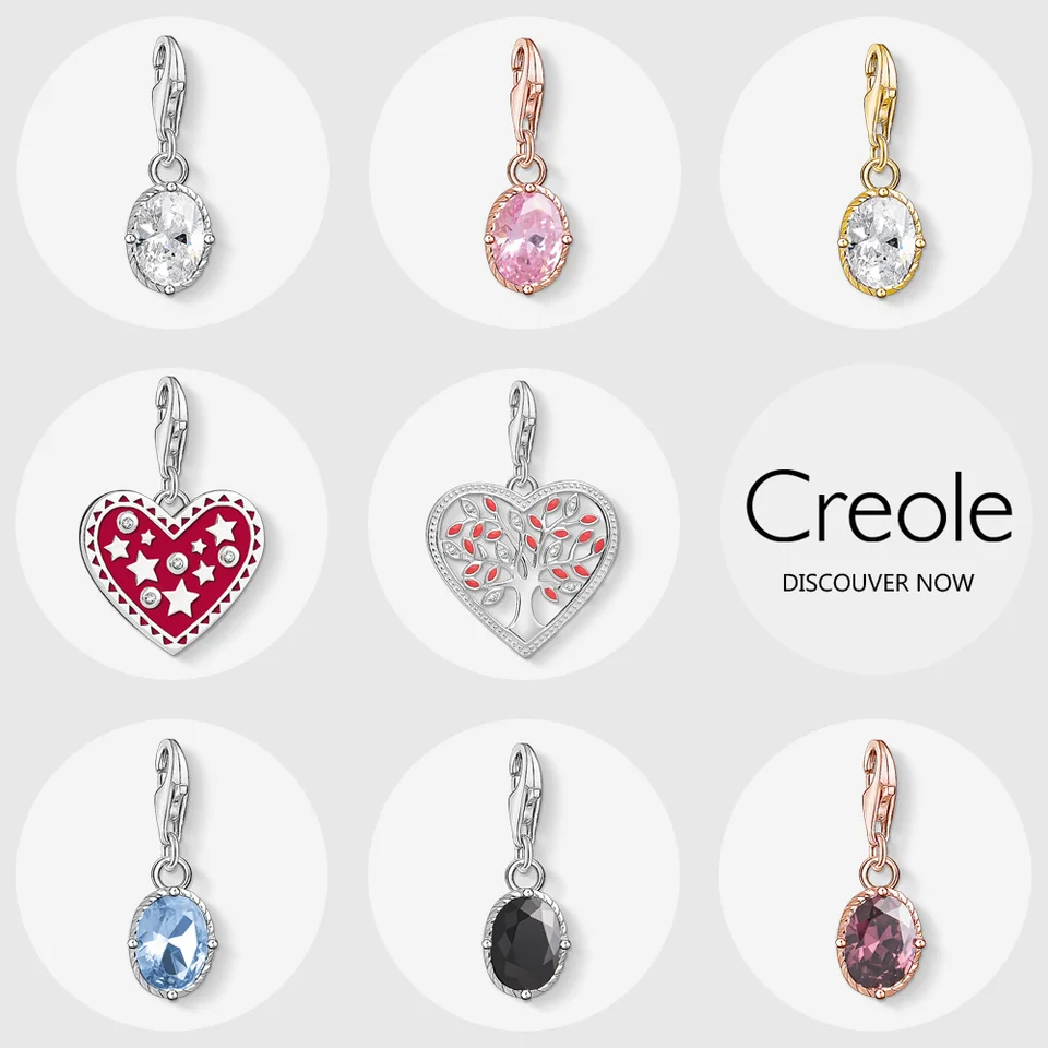 Red Star Heart Tree White Pink Purple Blue Black Oval Stone Zlaté kúzlo prívesok, 2019 Šperky Trendy 925 Sterling Silver