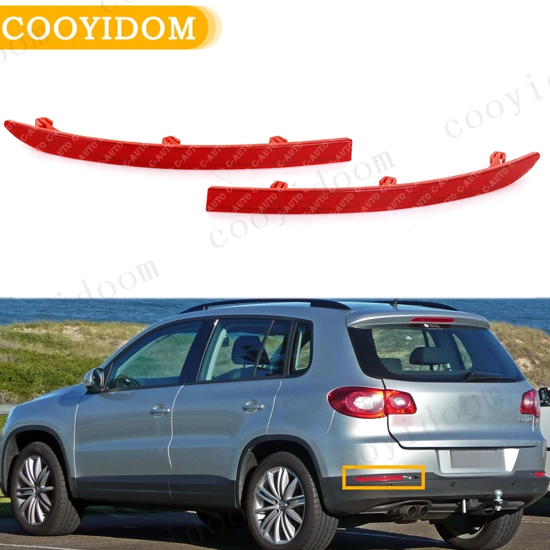 Reflektor značky zadného nárazníka pre vozidlá pre VW Tiguan 2008 2009 2010 2011 2012 2013 2014 2015 5ND945105 5ND945106 TACK LIGHT 5N0945106