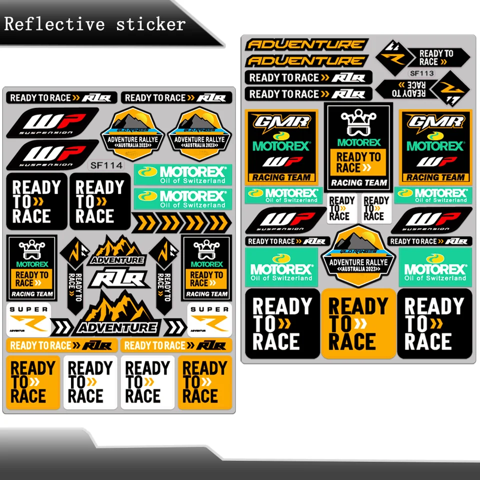 Reflexné motocyklové nálepky Motokrosové nálepky Príslušenstvo pre RC8 Duke 125 390 690 790 890 990 1190 1290 Adventure Exc 300