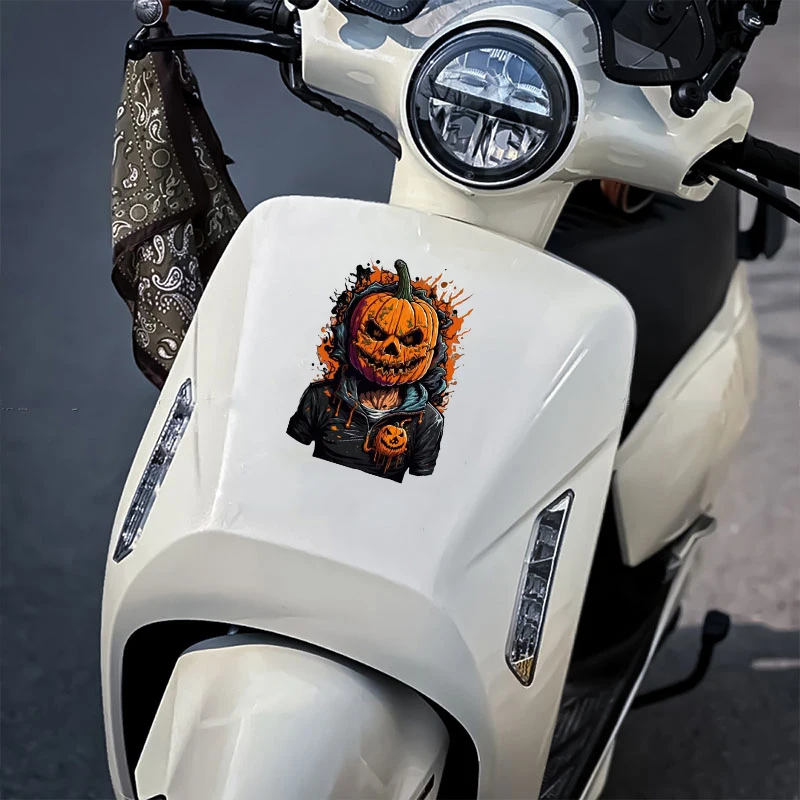 Reflexné nálepky Halloween Pumpkin Zombie Stickers Motor Ozdobiť nálepky na autá Pegatinas NAPOJECKE DOPADLA Vodotesné pre Helmat