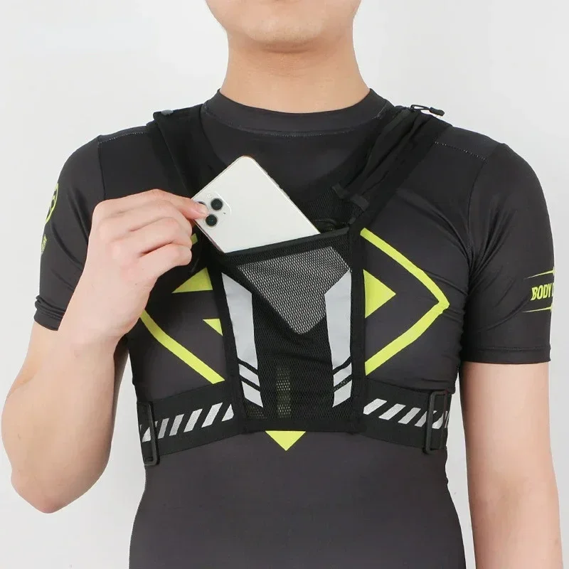 Reflexný beh batoh Univerzálny ľahký šport Running Vesta Mobile Cards Bag pre jogging fitness mužská ženská vesta