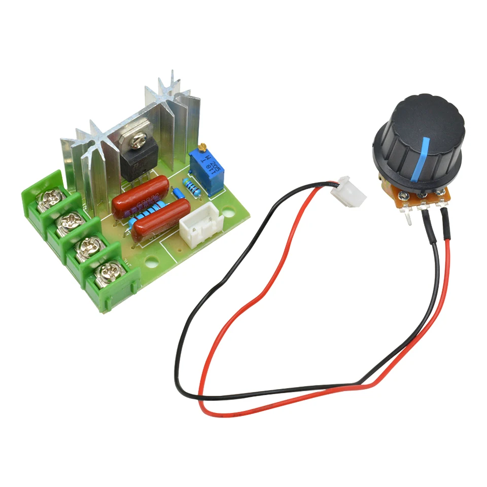 Regulátor napätia 2000 W AC50-220V Dimmer SCR regulátorov regulátora rýchlosti motora Motor Zlepšenie regulátorov s potenciometrom