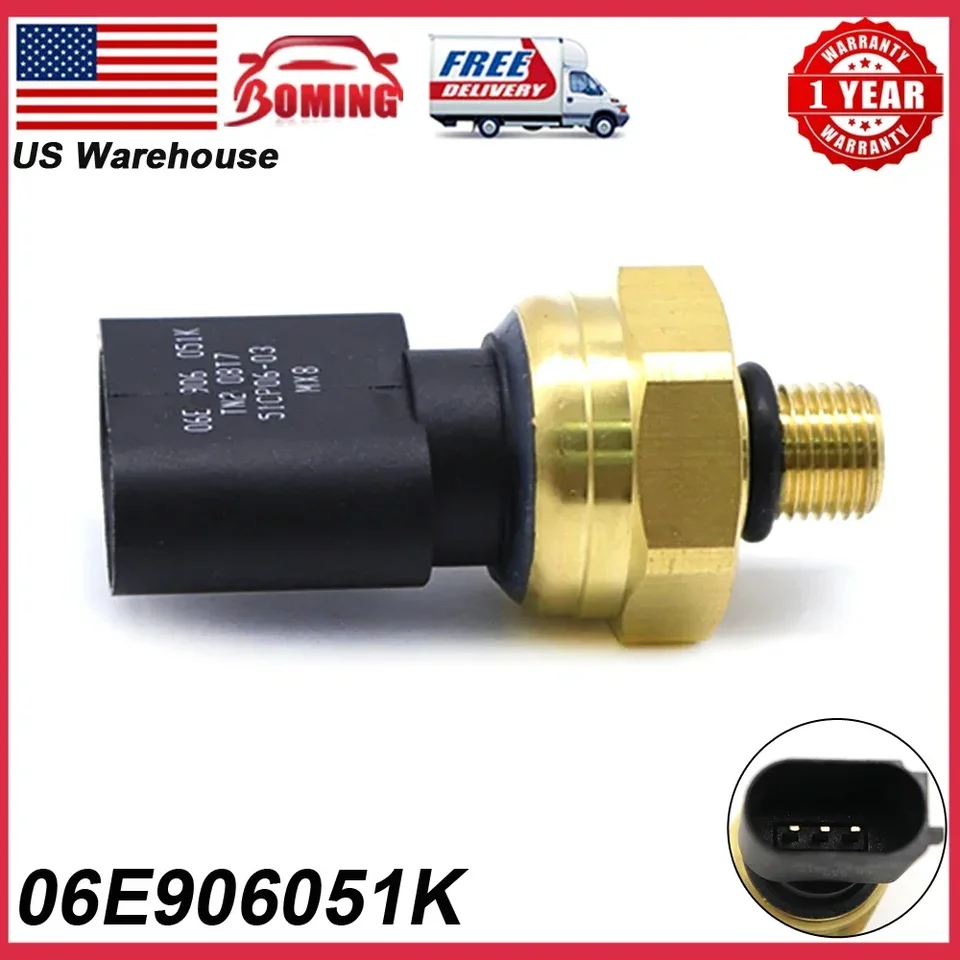 Regulátor snímača tlaku na tlaku vykurovacieho oleja 06E906051K pre Audi A3 A4 A5 A6 A7 A8 Q5 Q7 R8 RS4 RS5 S4 S5 S6 S8 SQ5 TT TTS 51CP06-03
