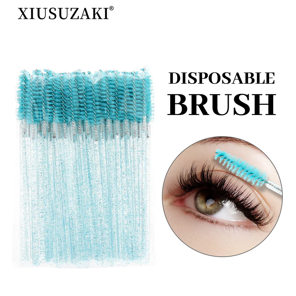 Rejiusuzaki 100ks/veľa riasenky rias make -up kefy na jedno použitie riasenky na predĺženie rias