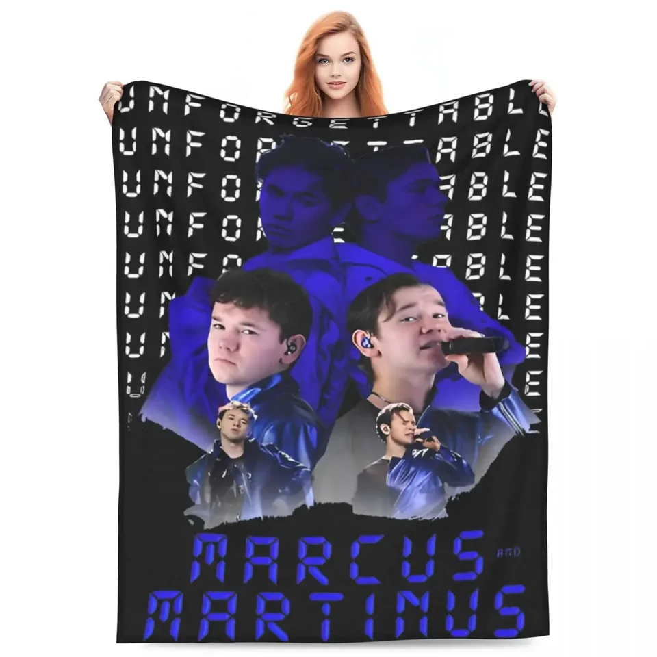 Relax Marcus a Martinus nezabudnuteľné Eurovisie 2024 Švédska dekoratívna posteľ dekoratívne prikrývky teplých zamatov pre kanceláriu