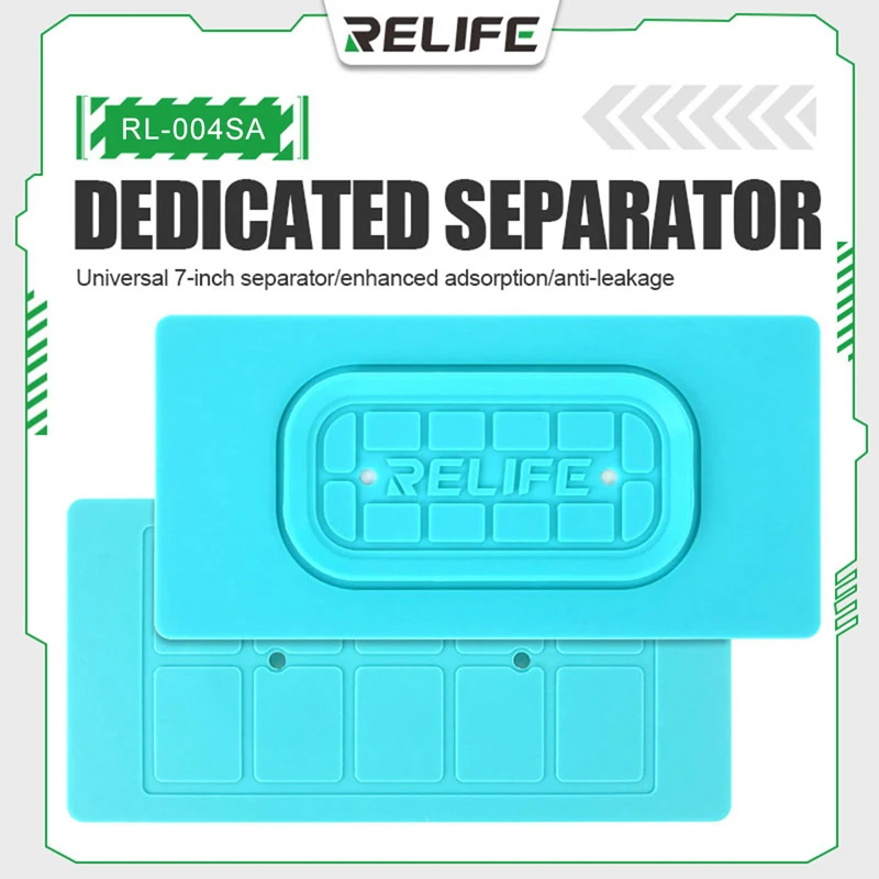 Relife RL-004SA Anti-Slip Silikone Bad pre odlučovač obrazovky tepelne odolné voči úniku Univerzálna 7-palcová opravá