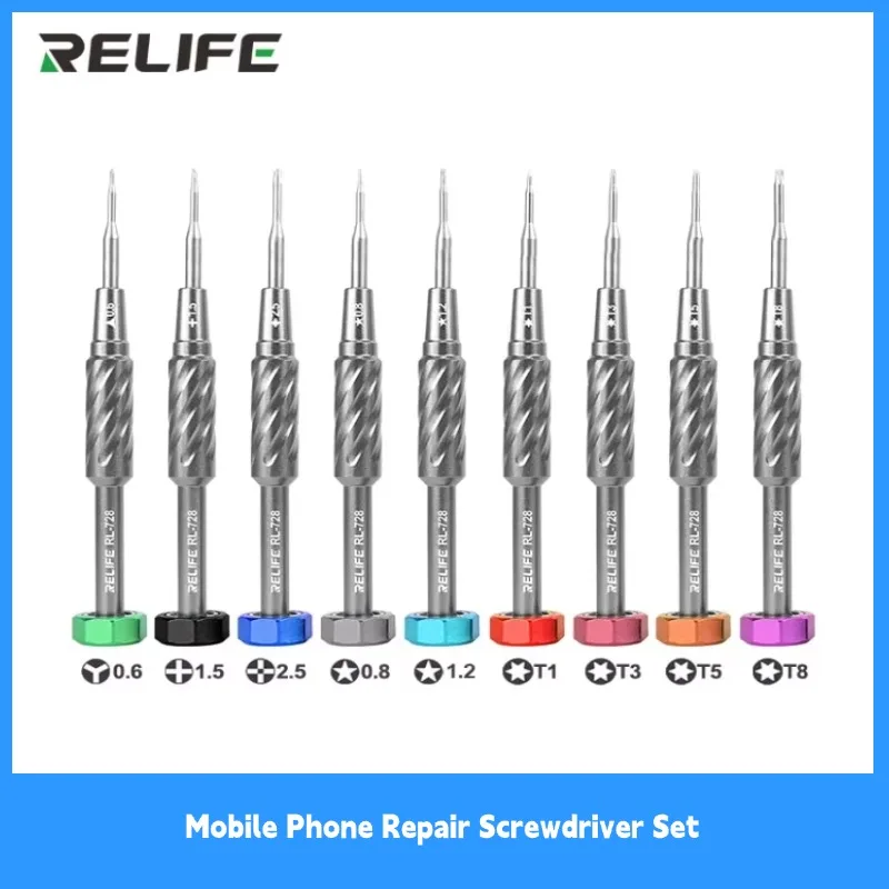 ReLife RL-728 Set RL-728A RL-728B OPRAVA MOBRE TELEFÓN OPRAVA SKROBIE SKROBENIE SILNÁ MAGNETICKÁ ADSORPTION S2 BIT SCRUTIVER