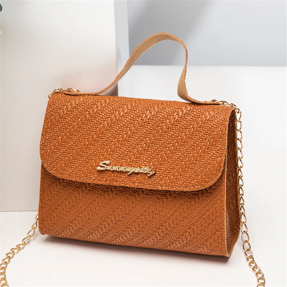 Reliéfá retiazka štvorcová taška Pu koža veľká kapacita s mobilným telefónom Crossbody pre ženy