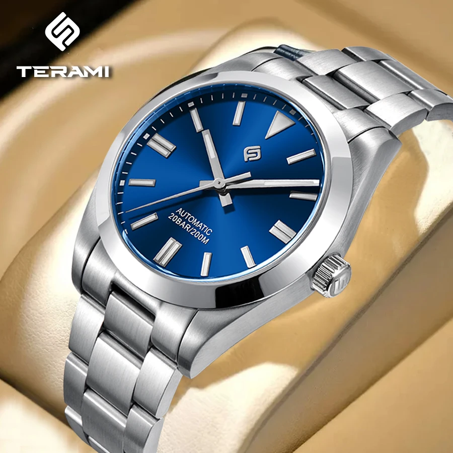 Relogio Masculino Terami Mechanické obchodné hodinky pre mužov Značka luxusná automatická zápästie Watch 20bar Weproof 2024 Reloj Hombre